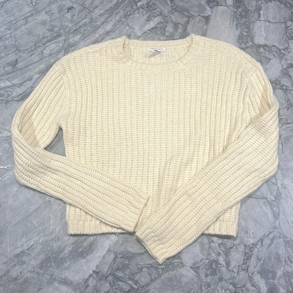 Cream Sweater Size Small